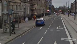 City of Edinburgh –reasonable adjustments not made –cars can park on very busy bus stop